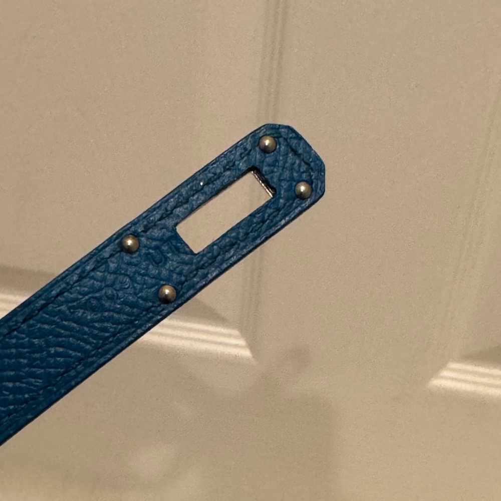 Hermes Blue Epsom Kelly Classic Wallet - Picture 9 of 9